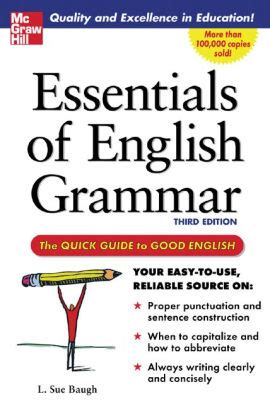 Essentials of english grammar a quick guide to good english. - Bobcat 322 mini bagger teile handbuch.